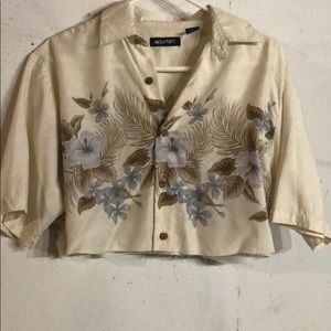 cropped hawaiian shirt